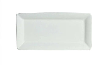 Bugambilia - Mod 17" White Rectangular Platter With Glossy Smooth Finish - PU043-MOD-WW