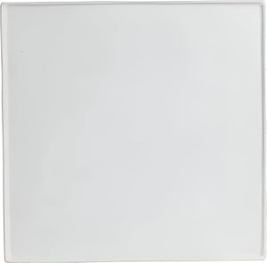Bugambilia - Mod 17.7" Large Square White Disc with Rim With Glossy Smooth Finish - DS204-MOD-WW