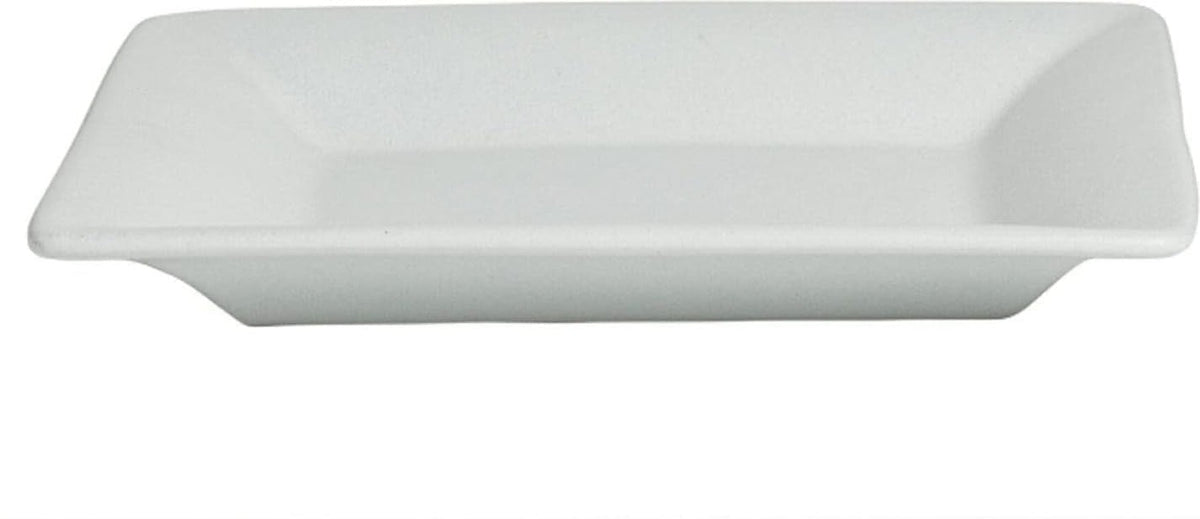 Bugambilia - Mod 1.4 Qt White Square Platter With Glossy Smooth Finish - PS043-MOD-WW