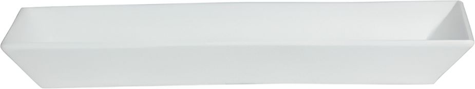 Bugambilia - Mod 20.2 Oz Medium White Rectangular Gourmet Platter With Glossy Smooth Finish - PU002-MOD-WW