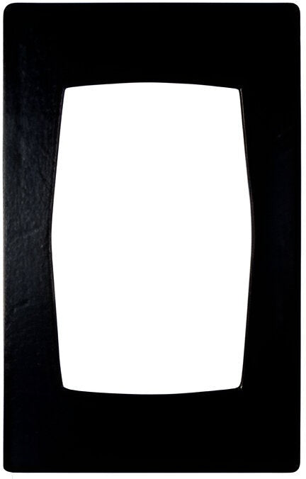 Bugambilia - Mod 20.82" x 12.75" Black Resin Coated Single Tile with One Rectangular Opening Fits for TPUD03 - T0A10-MOD