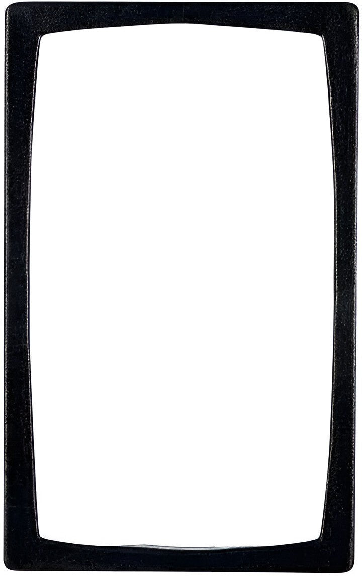 Bugambilia - Mod 21.69" x 13.25" Black Resin Coated Single Tile with 1 Rectangular Opening Fits for TPUD15 & TPUD16 - T0B23-MOD