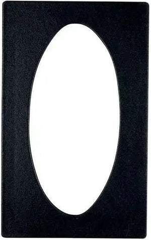 Bugambilia - Mod 21.69" x 13.25" Black Resin Coated Single Tile with One Oval Opening Fits For TFUL04 - T0B1-MOD