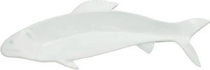 Bugambilia - Mod 23.67 Oz X-Large White Fish Platter With Glossy Smooth Finish - PHT06-MOD-WW
