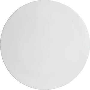 Bugambilia - Mod 23.7" Large Round White Disc With Glossy Smooth Finish - DR005-MOD-WW