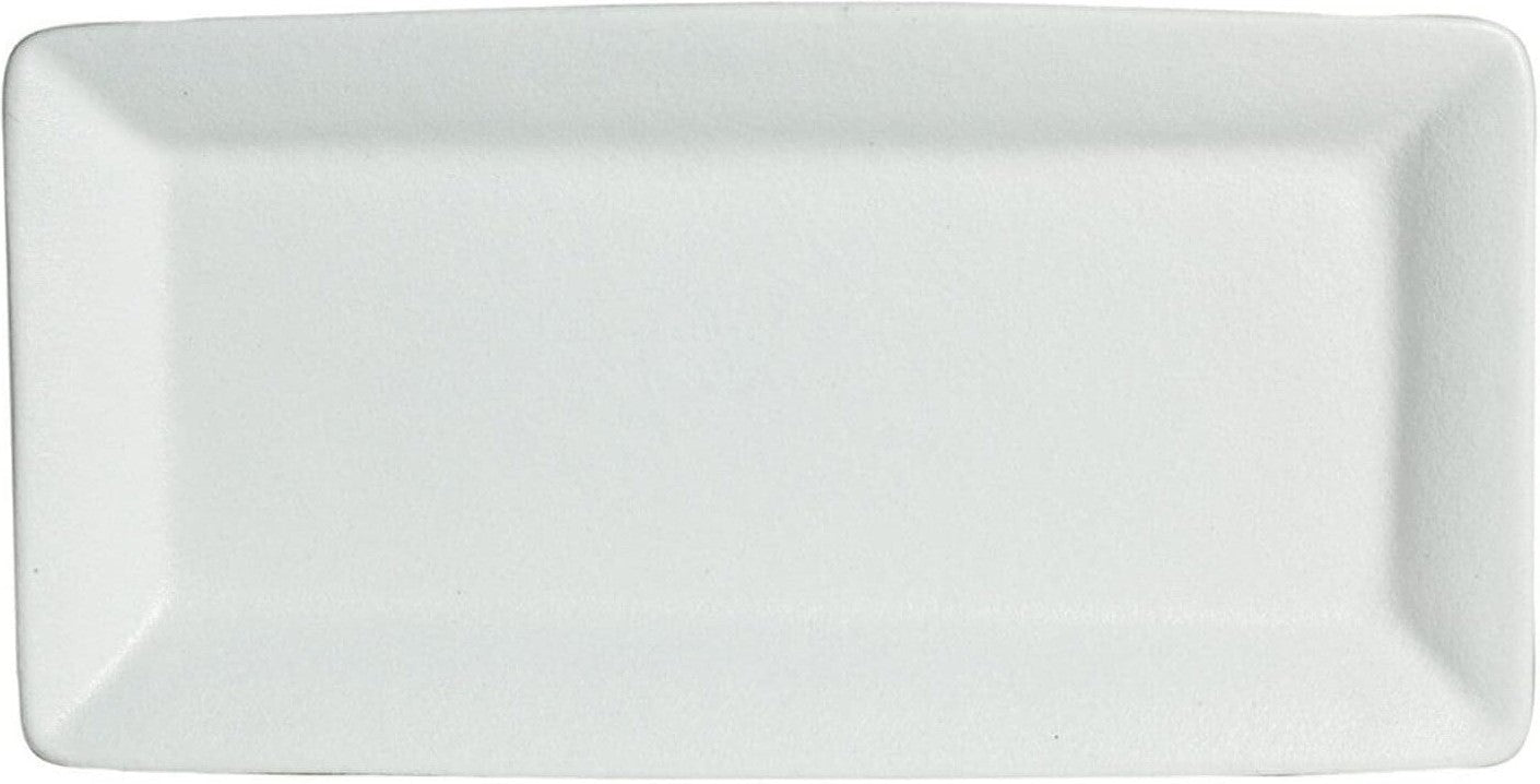 Bugambilia - Mod 25" White Rectangular Platter With Glossy Smooth Finish - PU045-MOD-WW