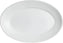 Bugambilia - Mod 25.3 Oz Small White Oval Platter With Glossy Smooth Finish - PO002-MOD-WW