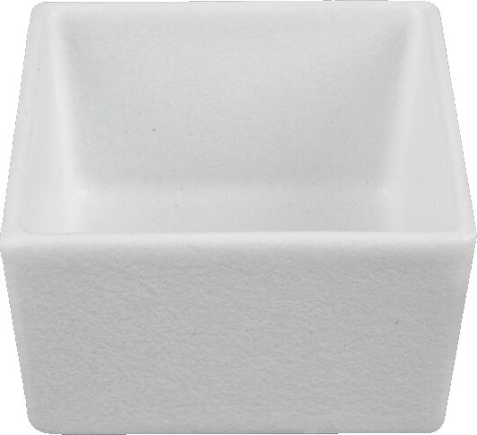 Bugambilia - Mod 25.36 Oz White Square Straight Sided Salad Bowl With Glossy Smooth Finish - COMP01-MOD-WW