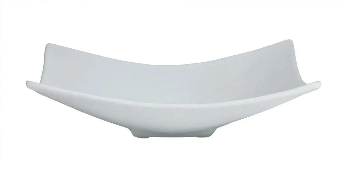 Bugambilia - Mod 2.7 Oz XX-Small Square White Plate With Glossy Smooth Finish - FS001-MOD-WW