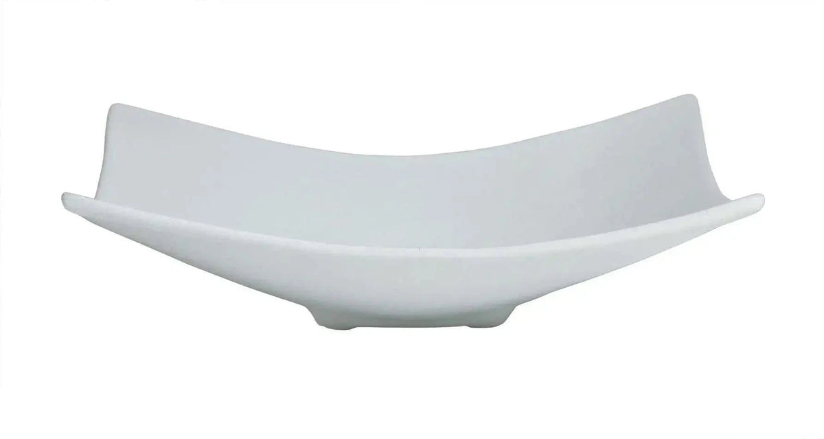 Bugambilia - Mod 2.7 Oz XX-Small Square White Plate With Glossy Smooth Finish - FS001-MOD-WW