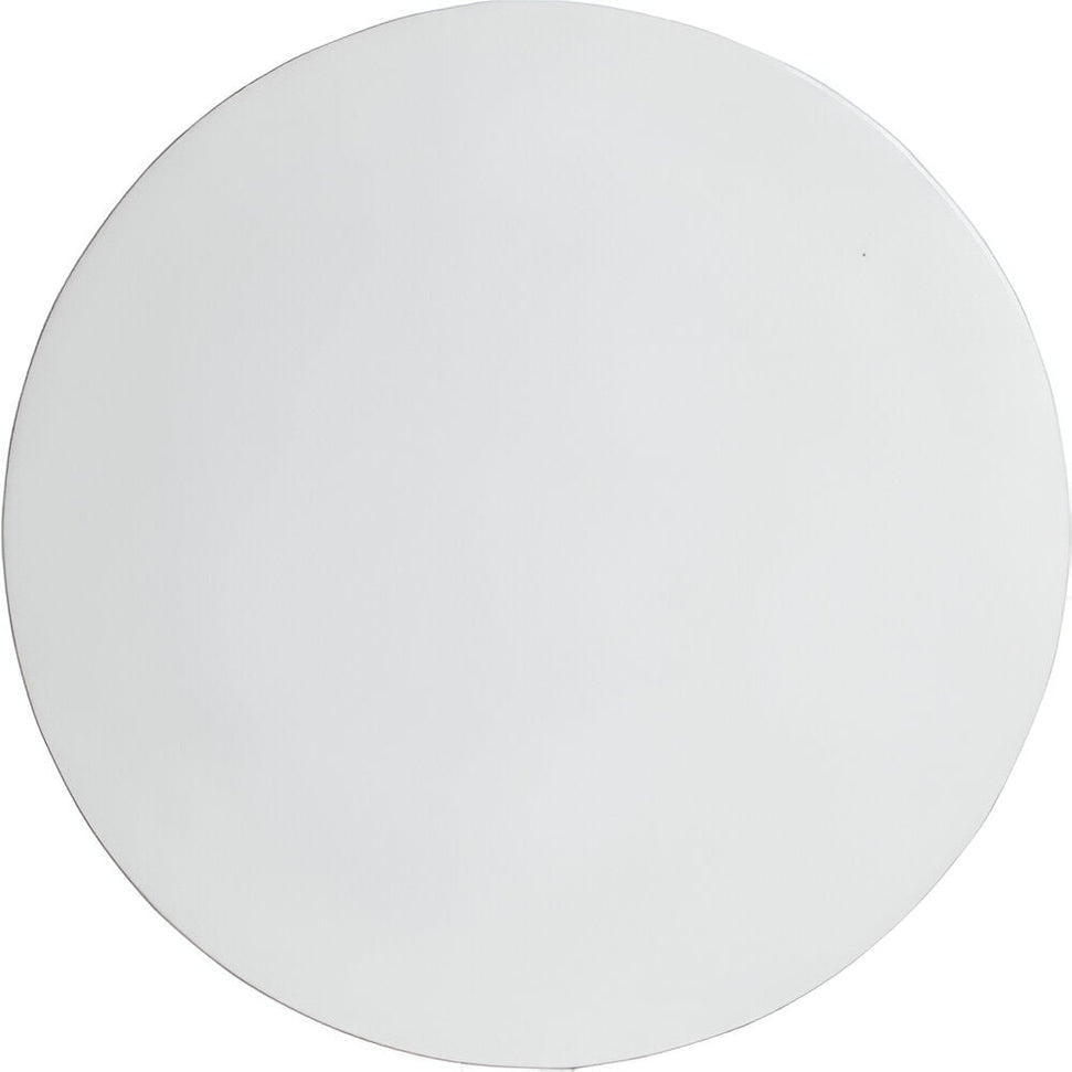 Bugambilia - Mod 30" Large Round White Disc With Glossy Smooth Finish - DR006-MOD-WW