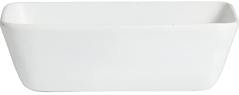 Bugambilia - Mod 37.2 Oz Small White China Bowl With Glossy Smooth Finish - BSD22-MOD-WW