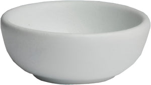 Bugambilia - Mod 3.94" White Round Kasandi Dish With Glossy Smooth Finish - MAK02-MOD-WW