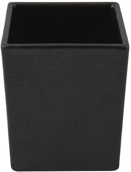 Bugambilia - Mod 40.58 Oz Black Square Straight Sided Salad Bowl With Glossy Smooth Finish - COMP08-MOD-BB