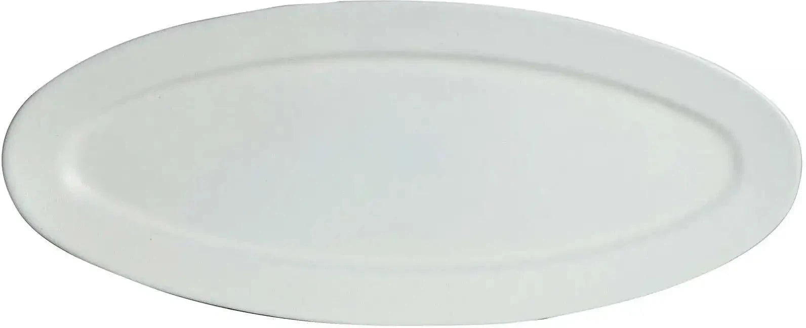 Bugambilia - Mod 51.2 Oz White Oval Double Fish Oval Platter With Glossy Smooth Finish - PO014-MOD-WW