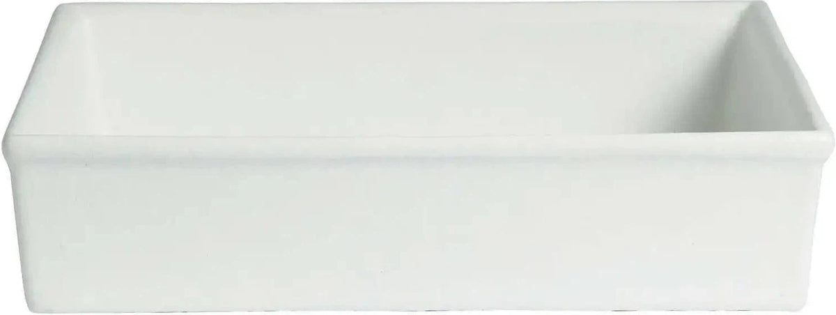 Bugambilia - Mod 524.13 Oz White Square Salad Bar Bowl With Glossy Smooth Finish - IS036-MOD-WW