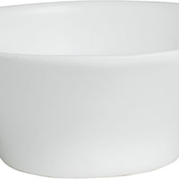 Bugambilia - Mod 59.2 Oz Small Round White Bowl With Glossy Smooth Finish - BR012-MOD-WW