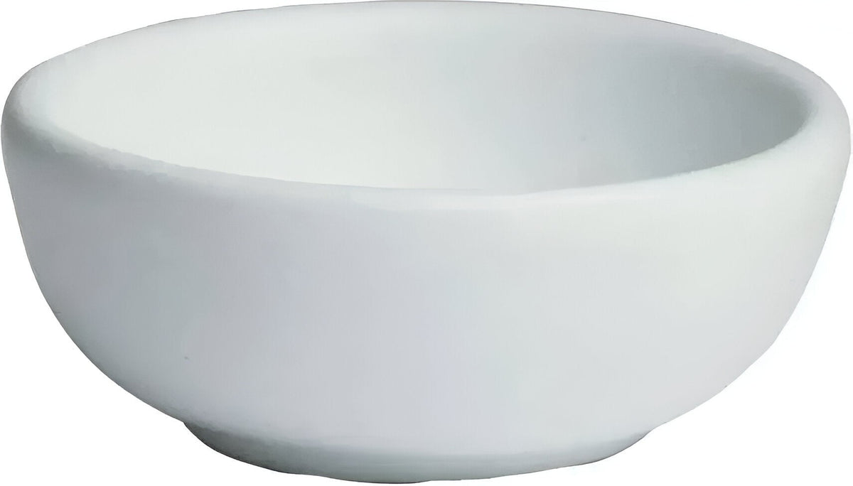 Bugambilia - Mod 5.07 Oz X-Small White Round Rice Bowl With Glossy Smooth Finish - MAK03-MOD-WW