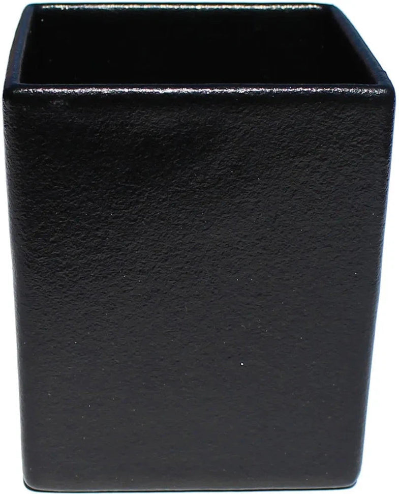 Bugambilia - Mod 60.87 Oz Black Square Straight Sided Salad Bowl With Glossy Smooth Finish - COMP07-MOD-BB