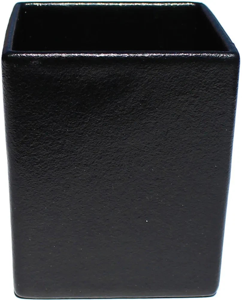 Bugambilia - Mod 60.87 Oz Black Square Straight Sided Salad Bowl With Glossy Smooth Finish - COMP07-MOD-BB