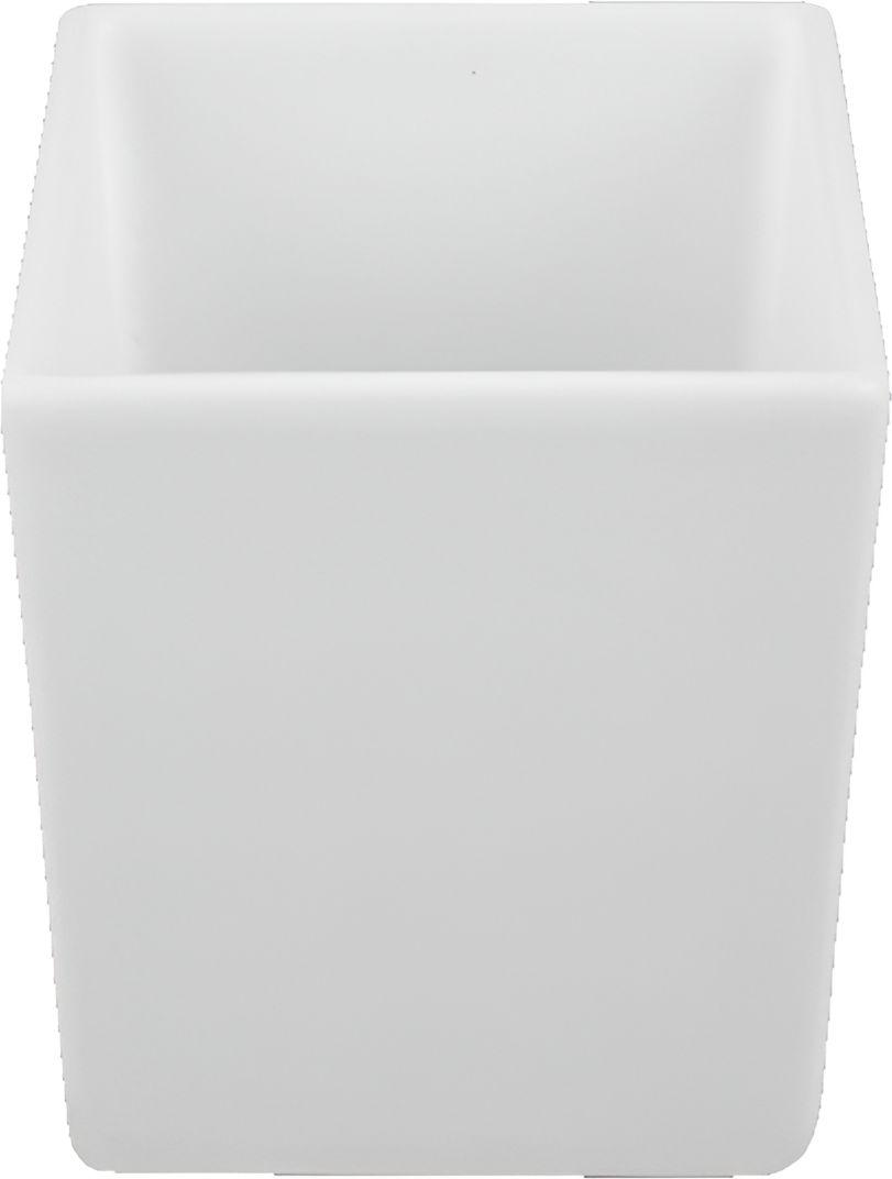 Bugambilia - Mod 60.87 Oz White Square Straight Sided Salad Bowl With Smooth - COMP07-MOD-WW
