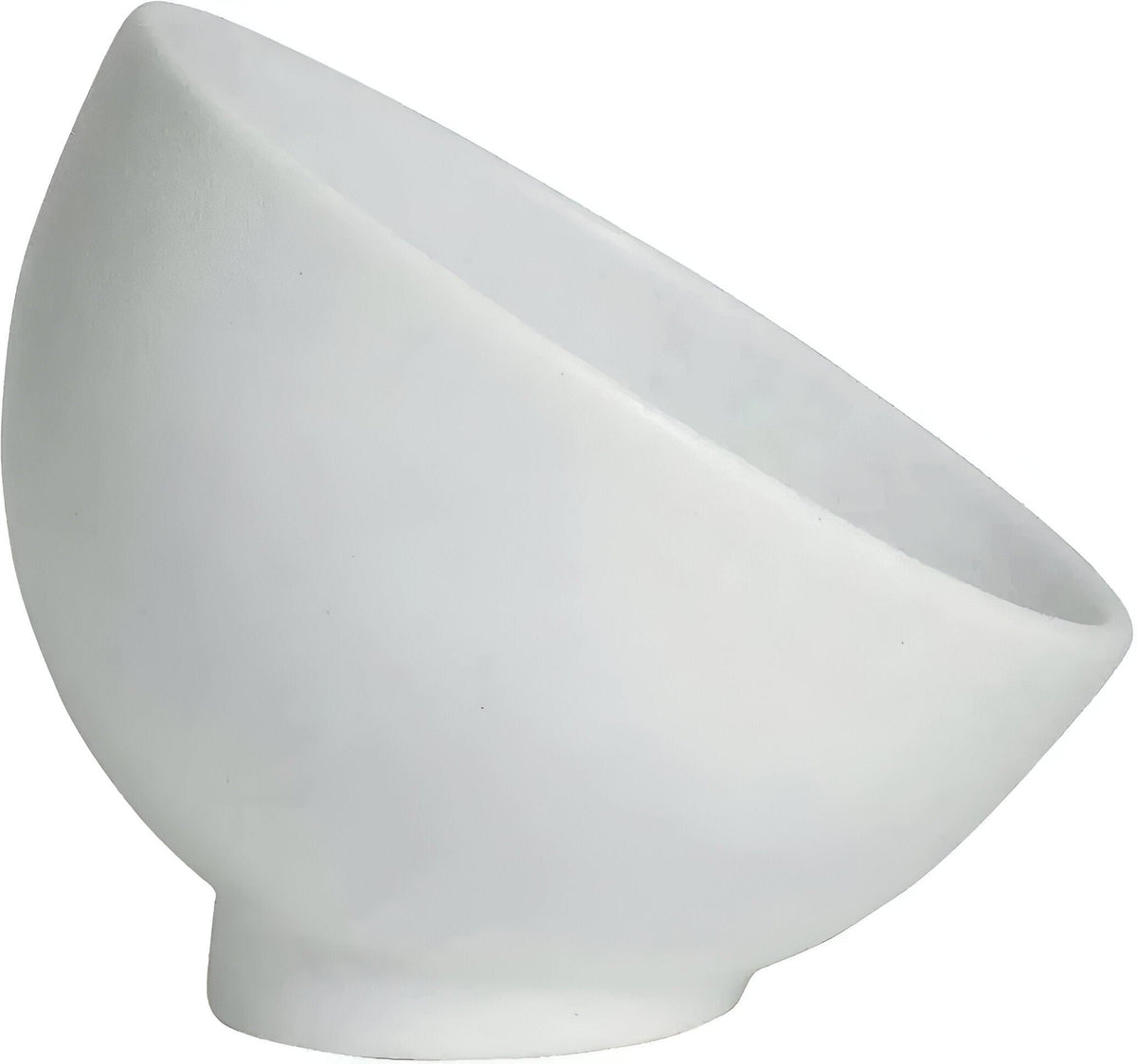Bugambilia - Mod 67.2 Oz Large Sphere White Bowl With Glossy Smooth Finish - FRD44-MOD-WW