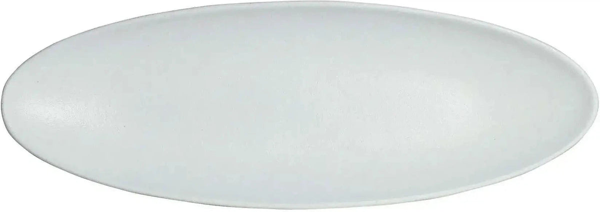 Bugambilia - Mod 67.2 Oz Small Oval White Fruit Bowl With Glossy Smooth Finish - FO002-MOD-WW