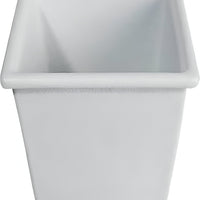 Bugambilia - Mod 67.6 Oz White Rectangular Salad Bar Bowl With Glossy Smooth Finish - IS014-MOD-WW