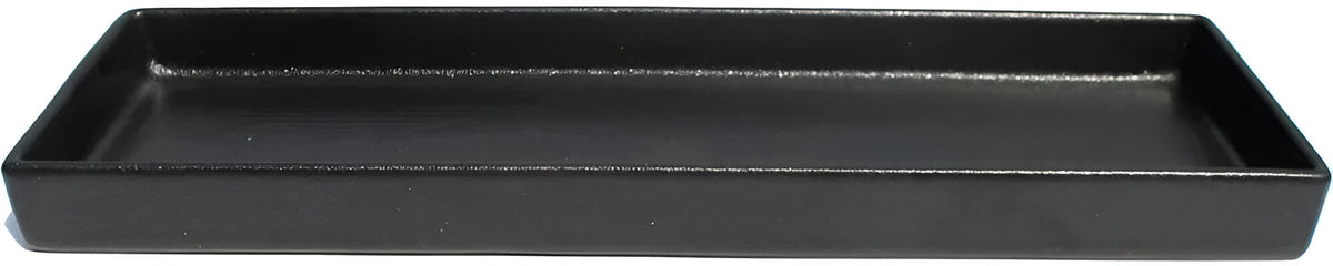 Bugambilia - Mod 67.63 Oz Black Rectangular Straight Sided Salad Bowl With Glossy Smooth Finish - COMP09-MOD-BB