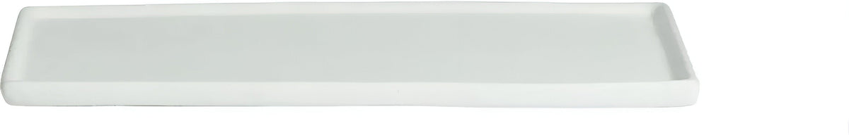 Bugambilia - Mod 6.3" X-Small Rectangular White Disc with Rim With Glossy Smooth Finish - DU201-MOD-WW