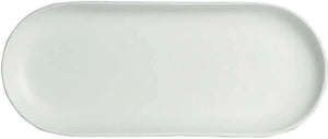 Bugambilia - Mod 84.5 Oz White Oval Platter With Glossy Smooth Finish - PO303-MOD-WW