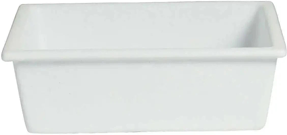 Bugambilia - Mod 84.54 Oz White Square Salad Bar Bowl With Glossy Smooth Finish - IS025-MOD-WW