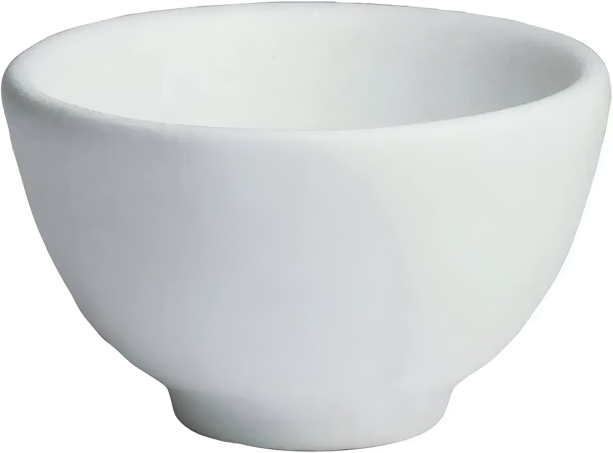 Bugambilia - Mod 8.45 Oz Medium White Round Rice Bowl With Glossy Smooth Finish - MAD06-MOD-WW