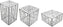 Bugambilia - Mod White, Pack of 3 Resin-Coated Aluminum Mondrian Risers - SCUB3-WW