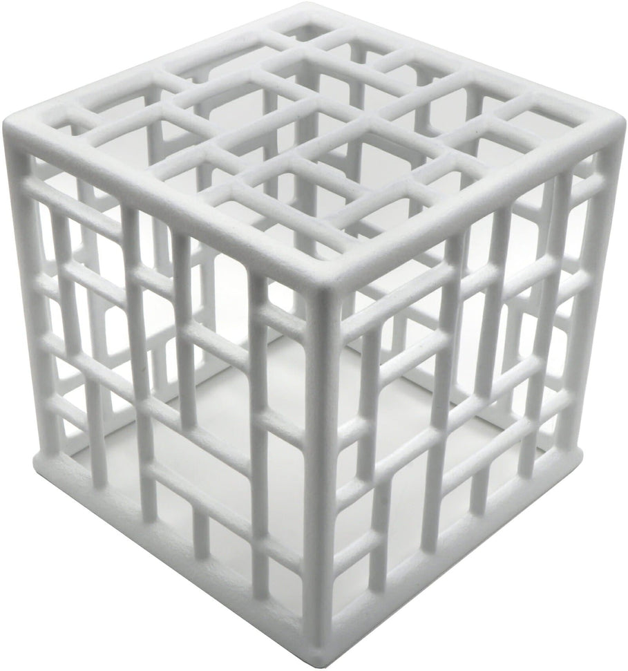 Bugambilia - Mod White Rectangular Mondrian Risers With Glossy Smooth Finish - CUB02-MOD-WW