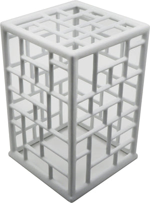 Bugambilia - Mod White Rectangular Mondrian Risers With Glossy Smooth Finish - CUB03-MOD-WW