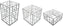Bugambilia - Mod White Rectangular, Pack of 3 Powder-Coated Aluminum Mondrian Risers - MONPDCSETWW