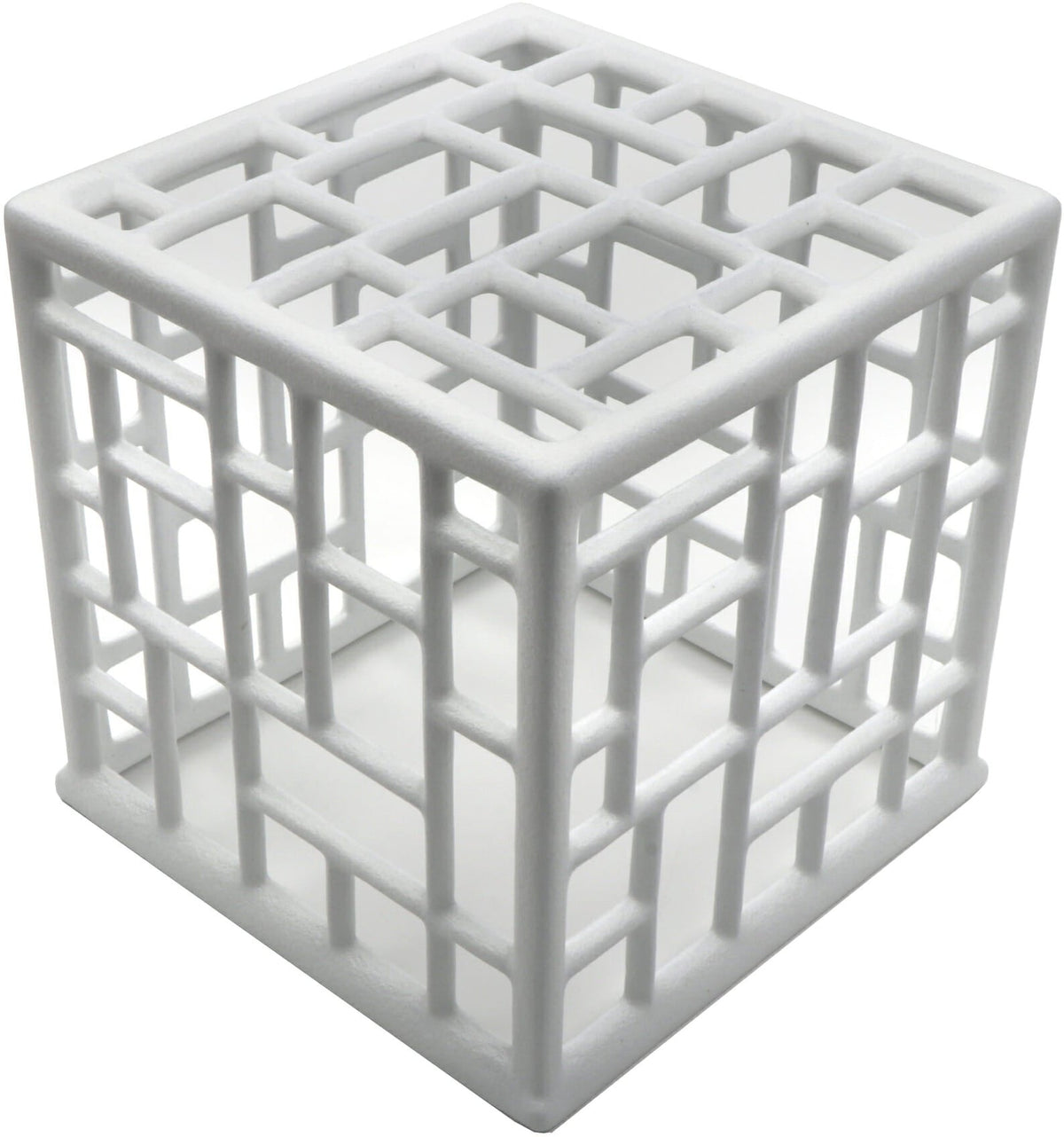 Bugambilia - White Rectangular Mondrian Risers With Elegantly Textured - CUB02-WW