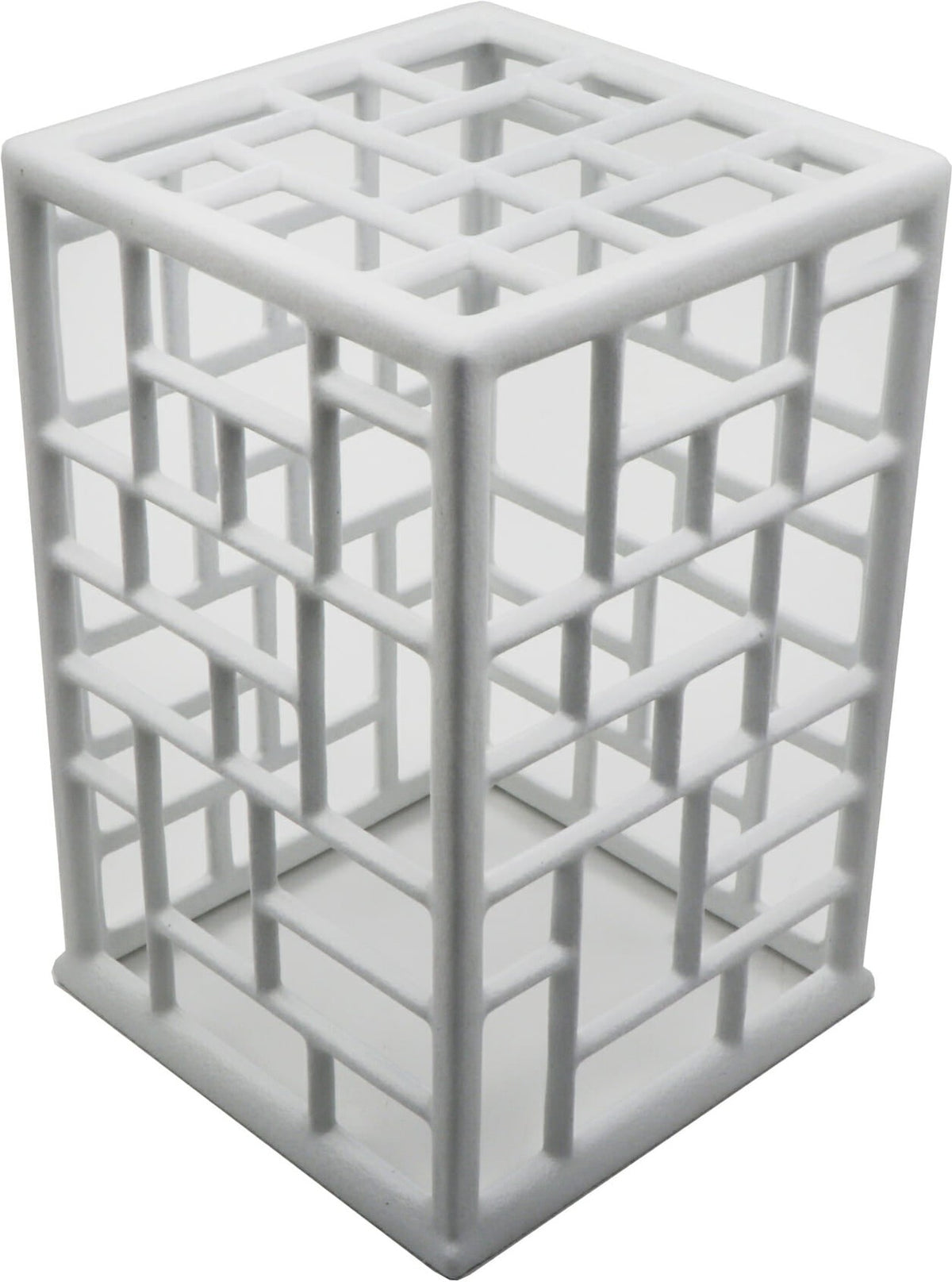Bugambilia - White Rectangular Mondrian Risers With Elegantly Textured - CUB03-WW