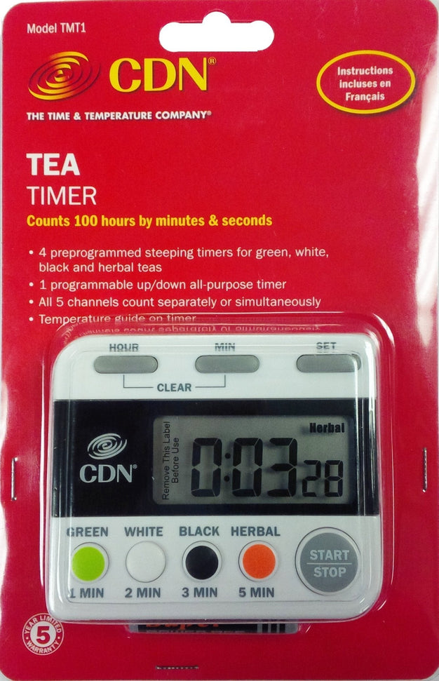 CDN - 4 Pre-Programmed Settings Digital Tea Timer- TMT1 - DISCONTINUED