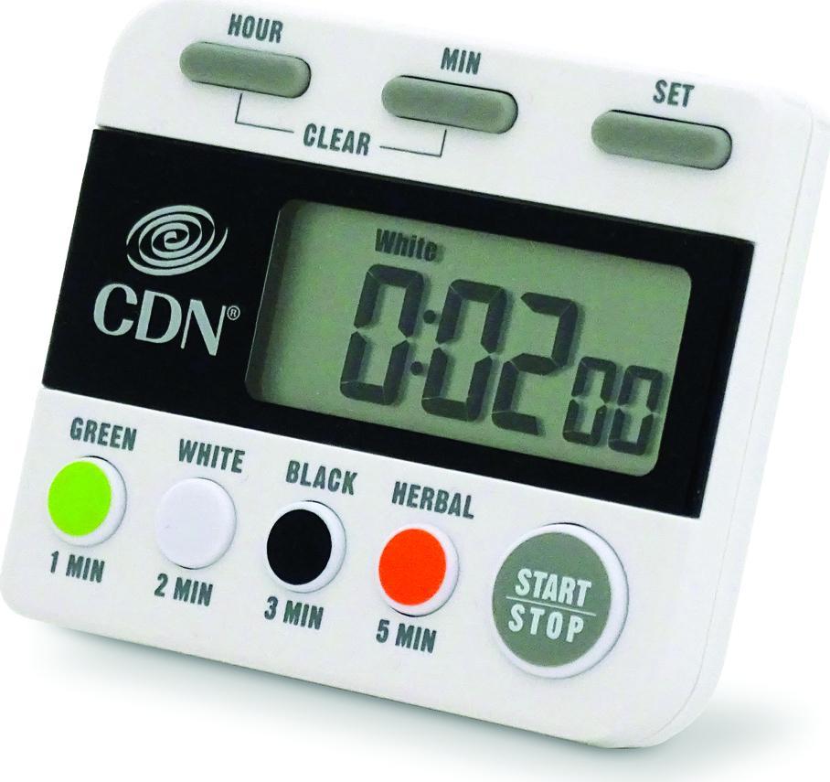 CDN - 4 Pre-Programmed Settings Digital Tea Timer- TMT1