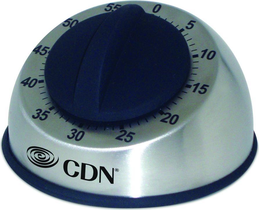 CDN - 60 Minute Silver Heavy Duty Mechanical Timer, Pack of 6 - MT1