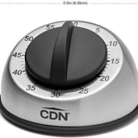 CDN - 60 Minute Silver Heavy Duty Mechanical Timer, Pack of 6 - MT1