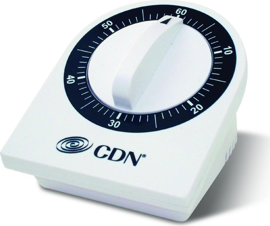CDN - 60 Minute White Mechanical Timer, Pack of 6 - MTM3 - DISCONTINUED