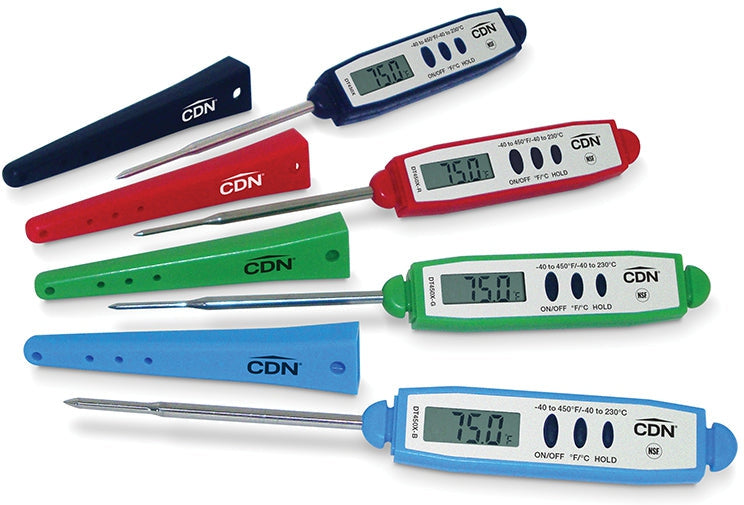 CDN - ProAccurate Green Waterproof Pocket Thermometer, Pack of 6 - DT450X-G