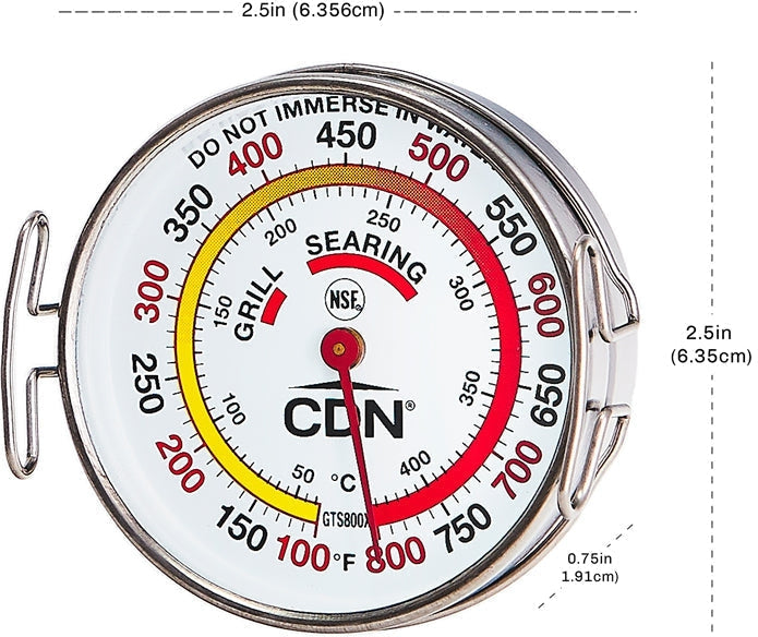 CDN - ProAccurate Grill Surface Thermometer, Pack of 6 - GTS800X