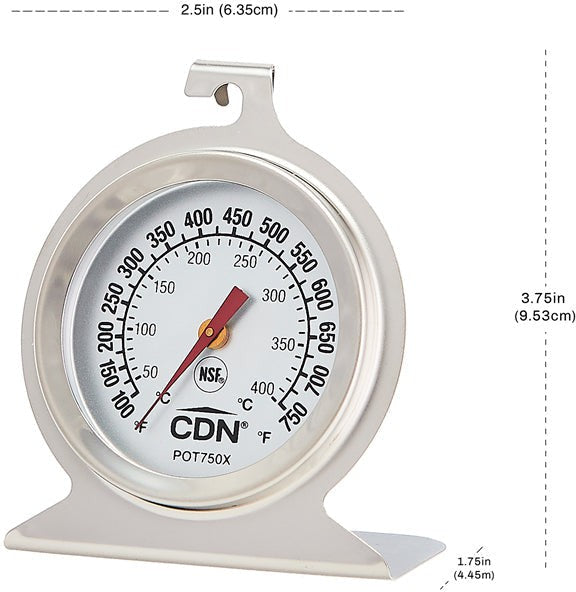 CDN - ProAccurate High Heat Oven Thermometer, Pack of 6 - POT750X