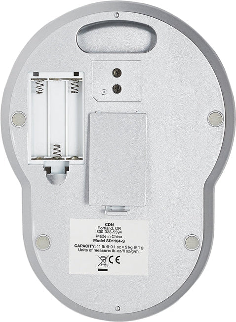 CDN - ProAccurate Silver 11 lb / 5 Kg Digital Scale - SD1104-S