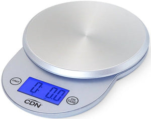 CDN - ProAccurate Silver 11 lb / 5 Kg Digital Scale - SD1104-S
