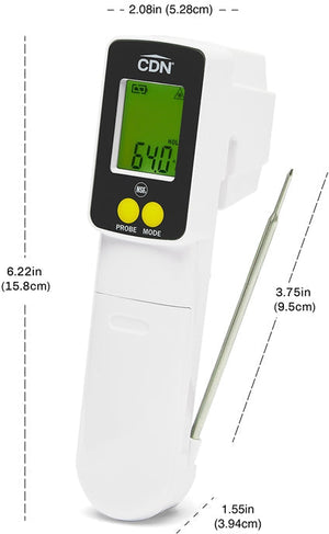 CDN - ProAccurate White Infrared Gun/Thermocouple Thermometer - INTP662